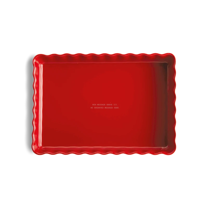Plat à Tarte Rectangulaire 24 x 34cm | 8-10 pers | à personnaliser