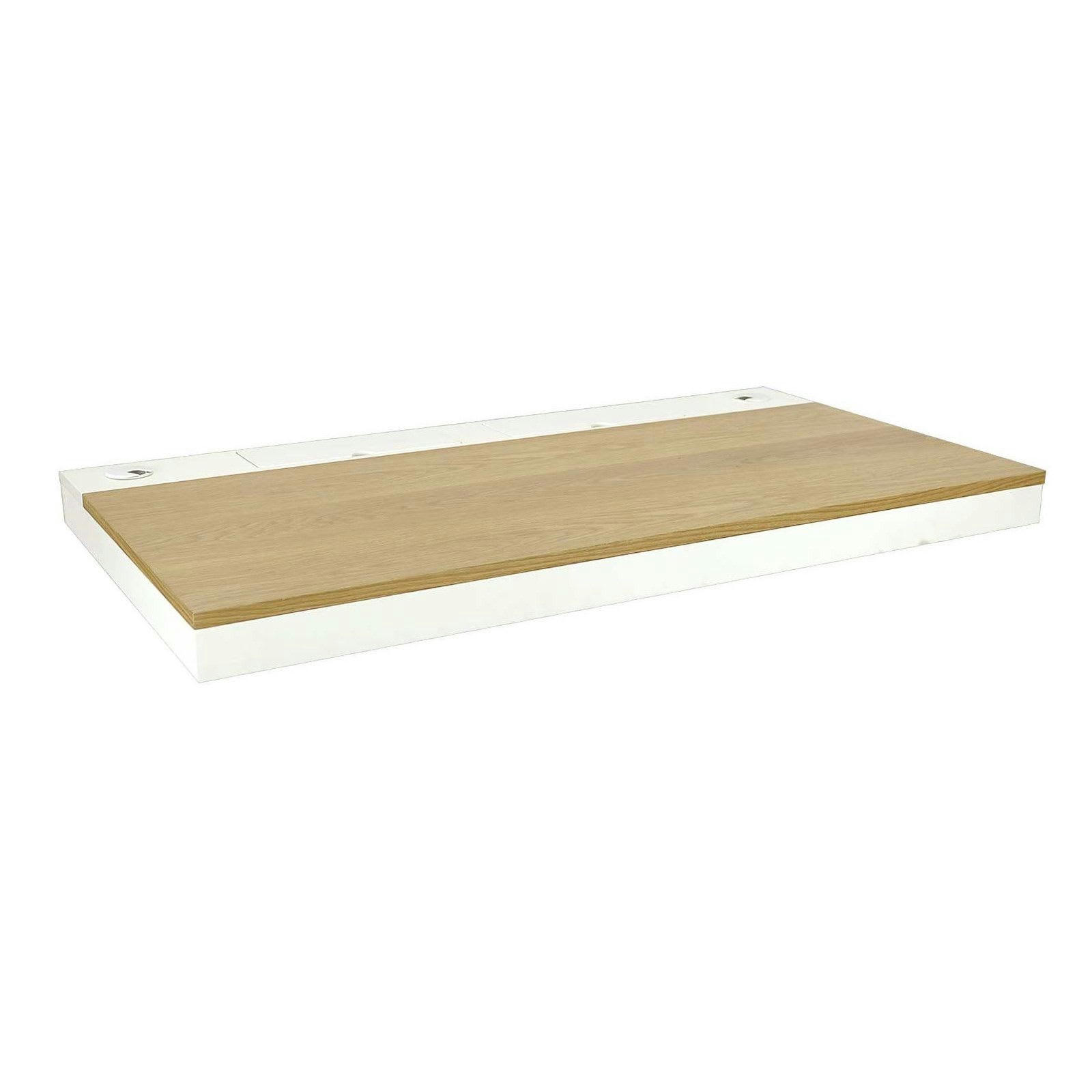 HANG - Bureau mural 120 cm bois et blanc
