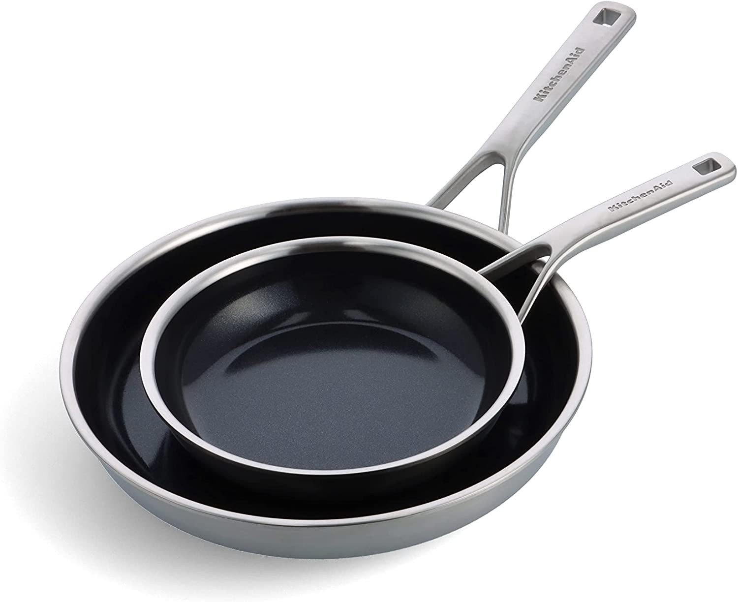KitchenAid Komplet 2 patelni Multi-Ply 20 28cm ceramiczne