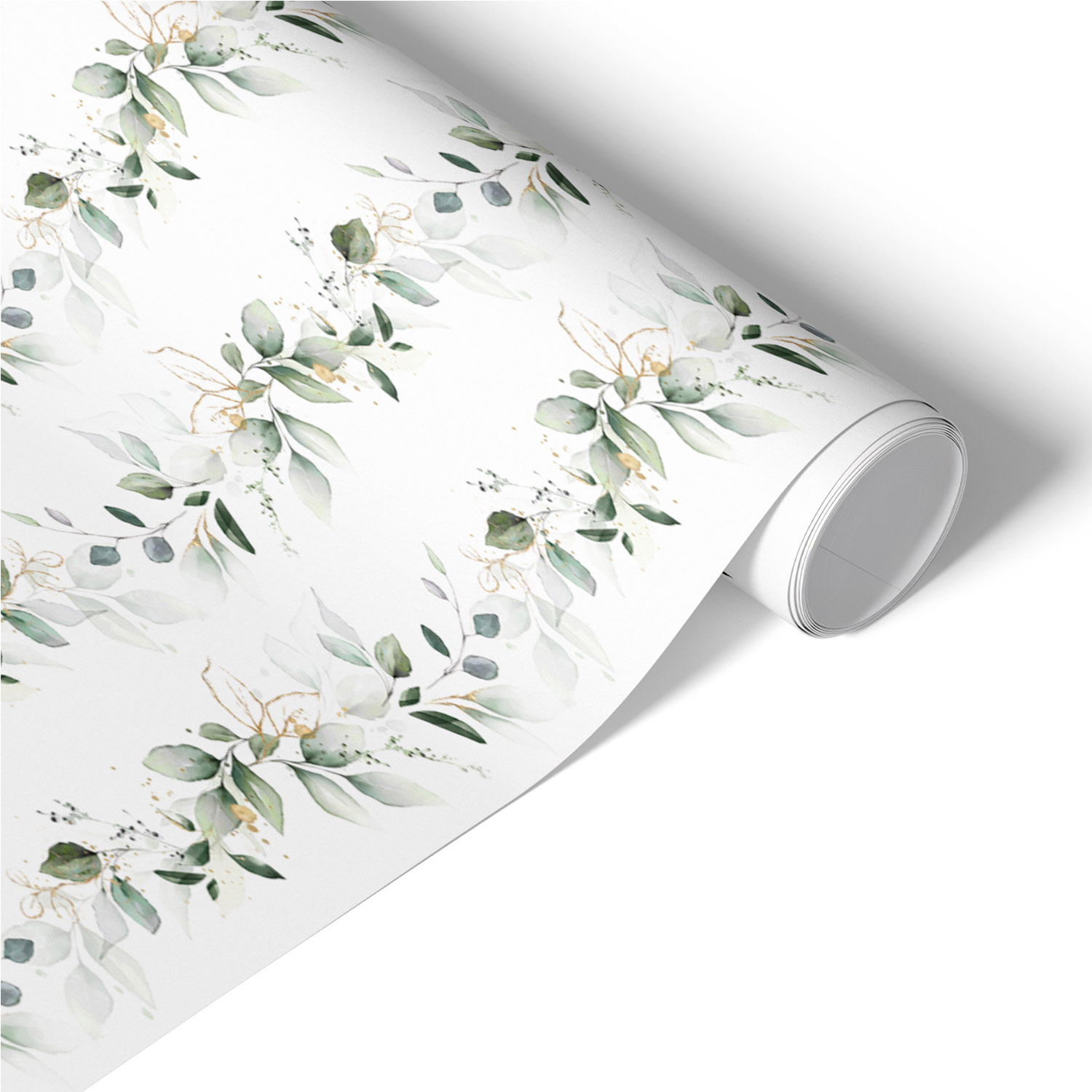 Okleina na meble Akwarelowe liście 50x100 Folia samoprzylepna Eko