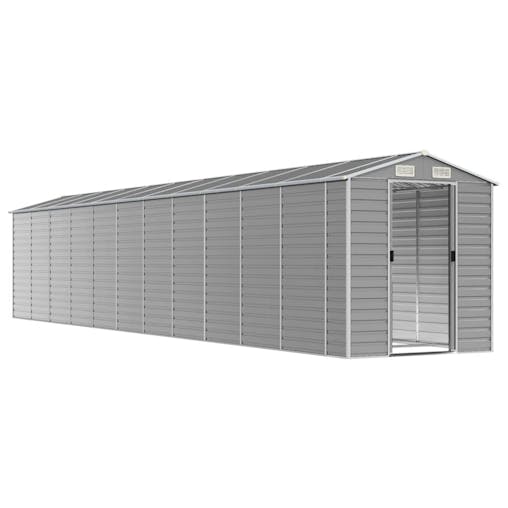 NNEVL Garden Shed Light Grey 191x980x198 cm Galvanised Steel