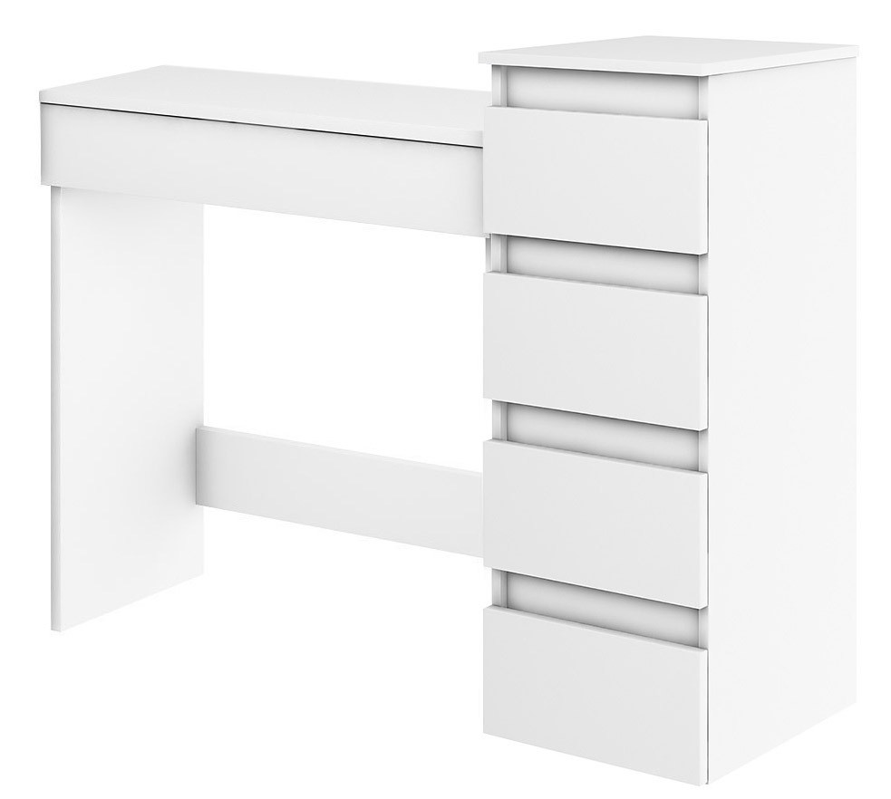 Biurko MeganSłupek 4S Biały 104X37 Cm