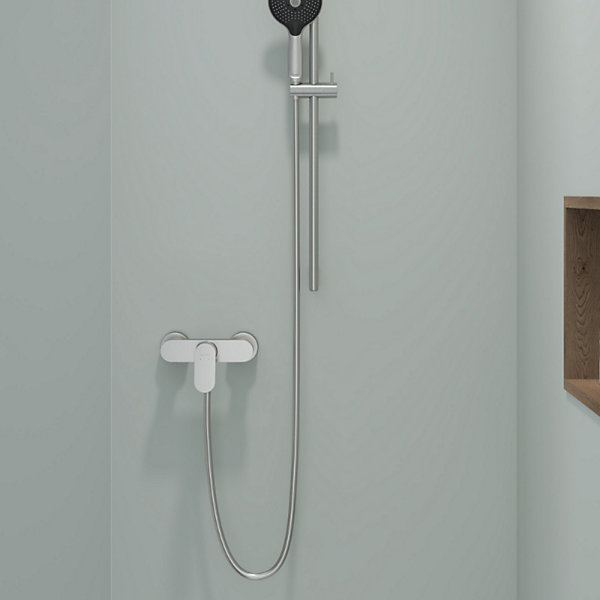 Mitigeur de douche mécanique DURAVIT Wave chromé brillant