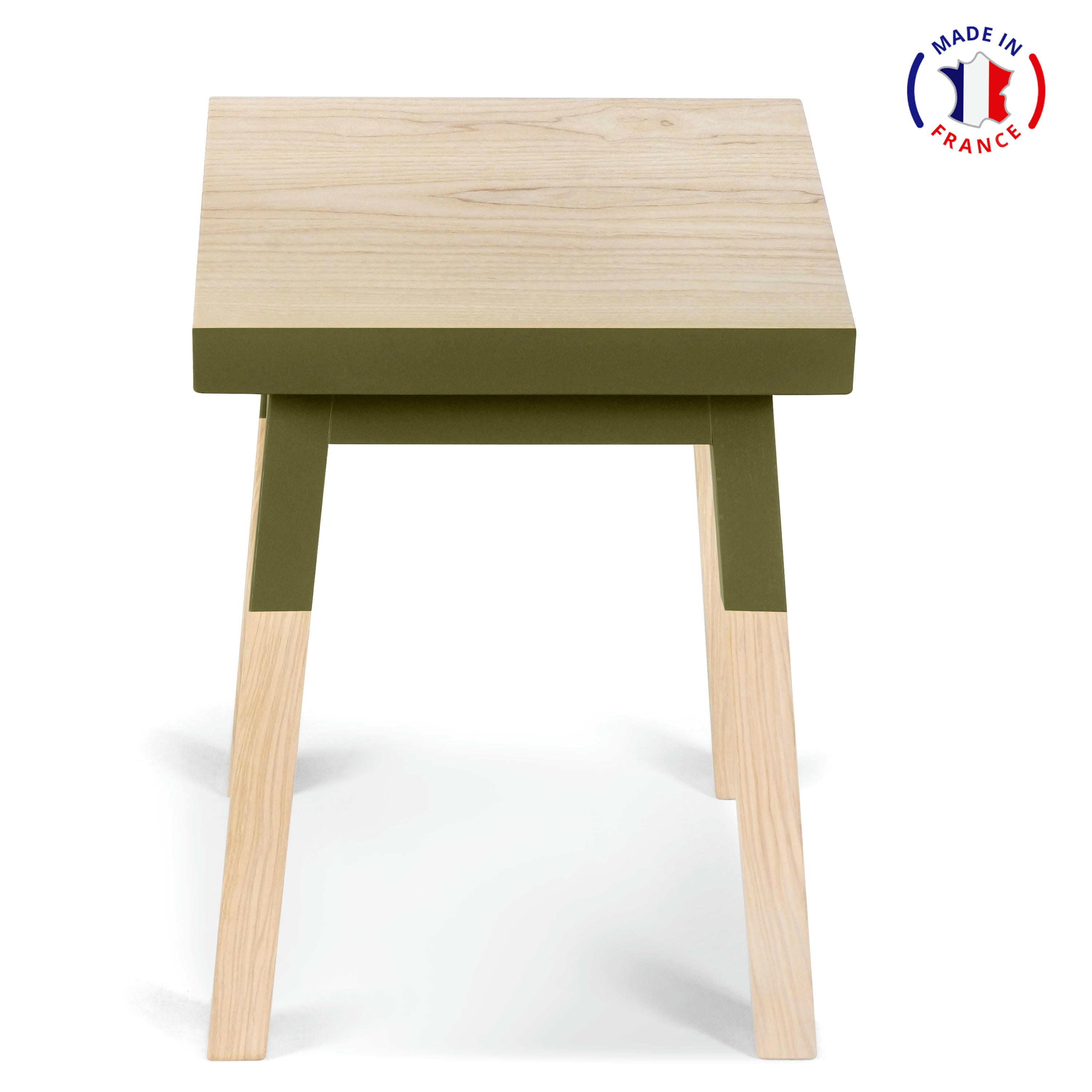 EGEE - 2 tabourets 100% frêne massif, assise 35 cm