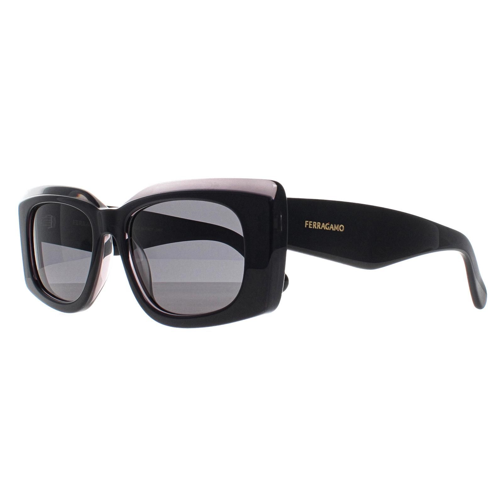 Salvatore Ferragamo Rectangle Dark Gray Gray SF1079SN