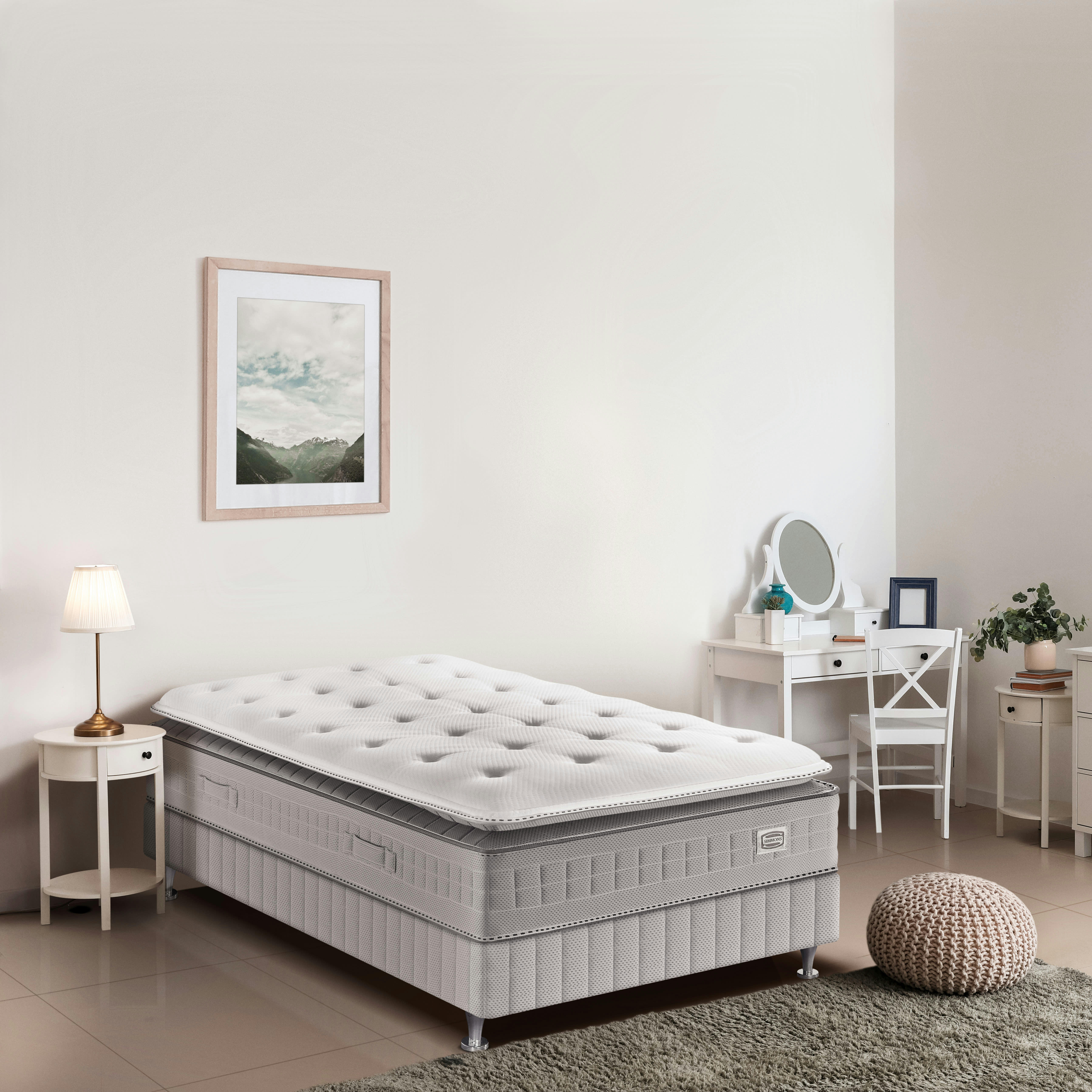EXTENSION - Matelas EXTENSION 90x200, ressort ensachés, ferme, H29