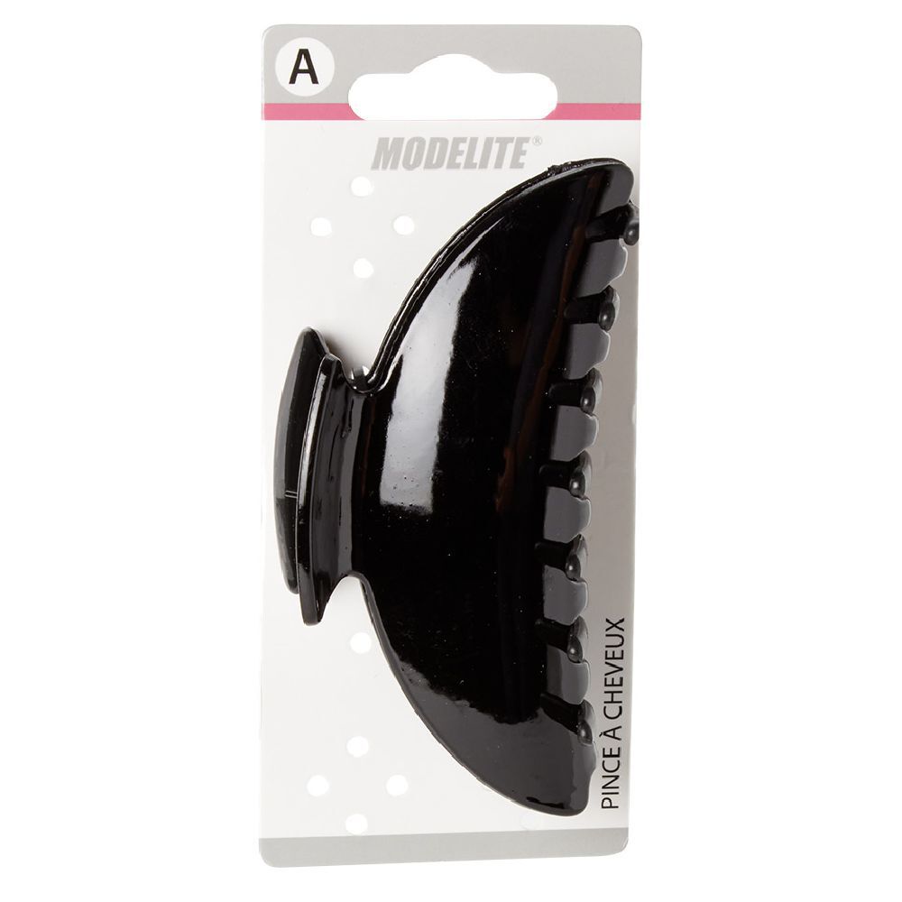 Pince crocodile noir brillant L.11 cm