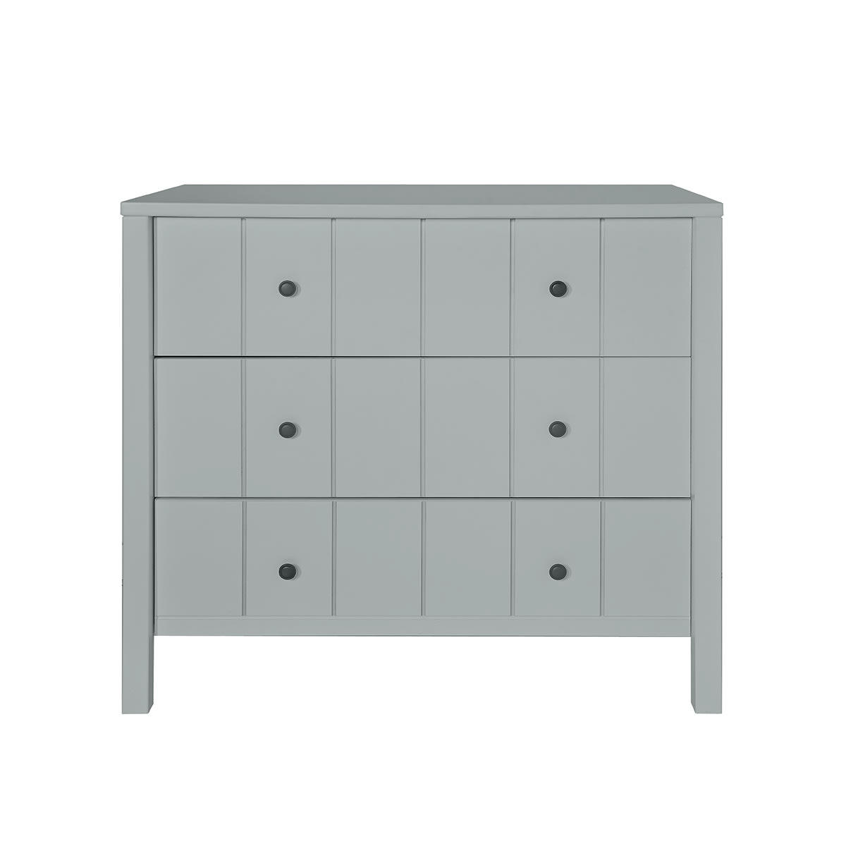 ALLPIN - Commode 3 tiroirs gris