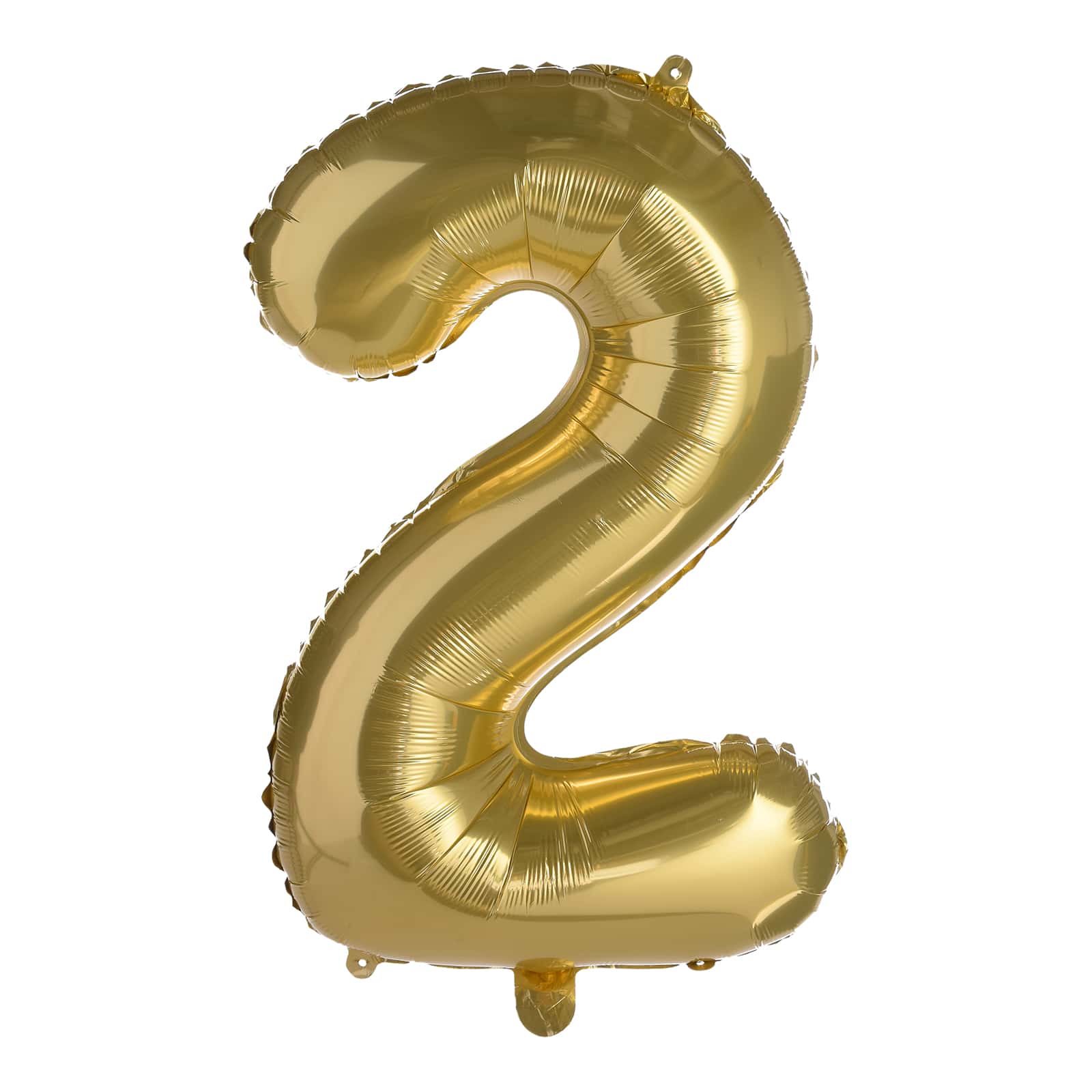 XL-Folienballon Nummer 2 Gold,H 700 mm