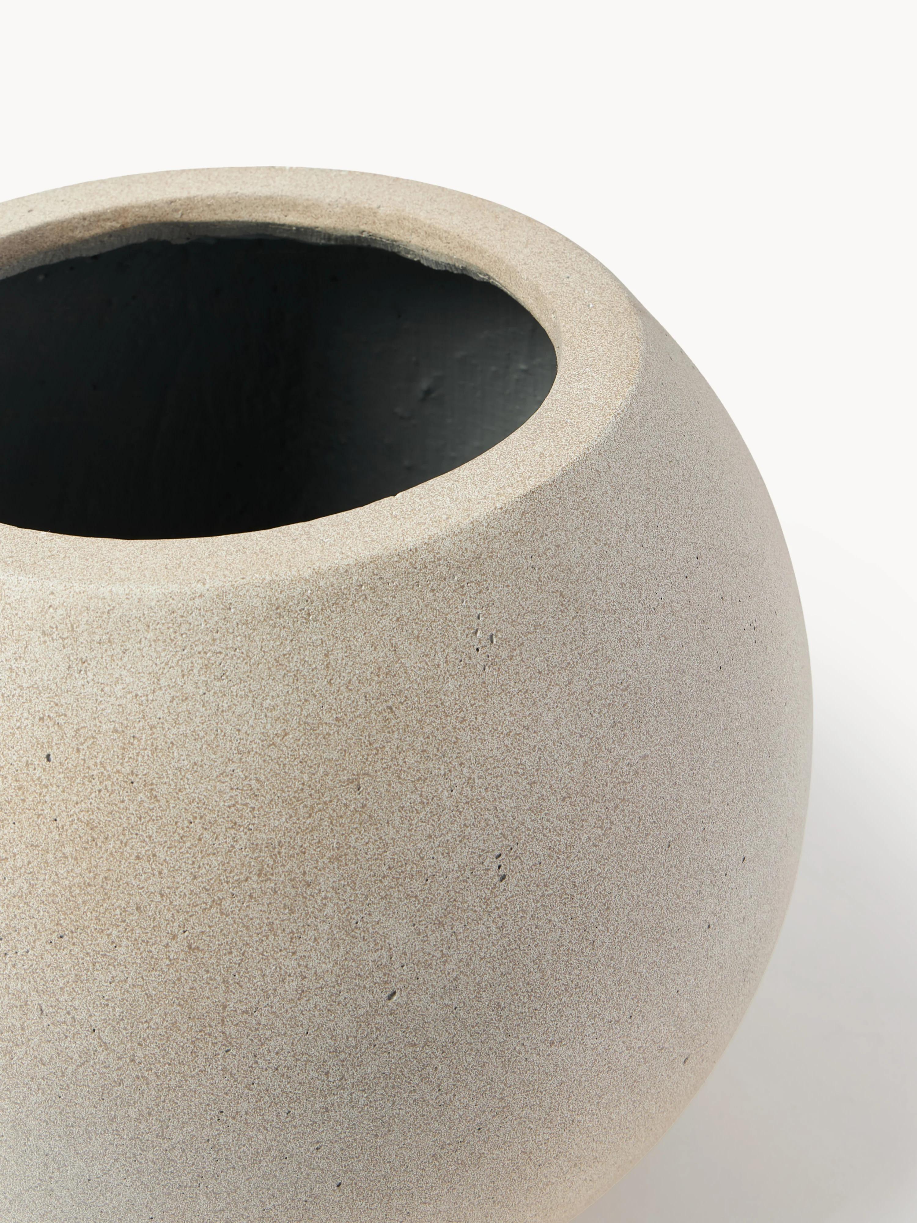 Blumentopf Tuscany aus Beton, H 21 cm