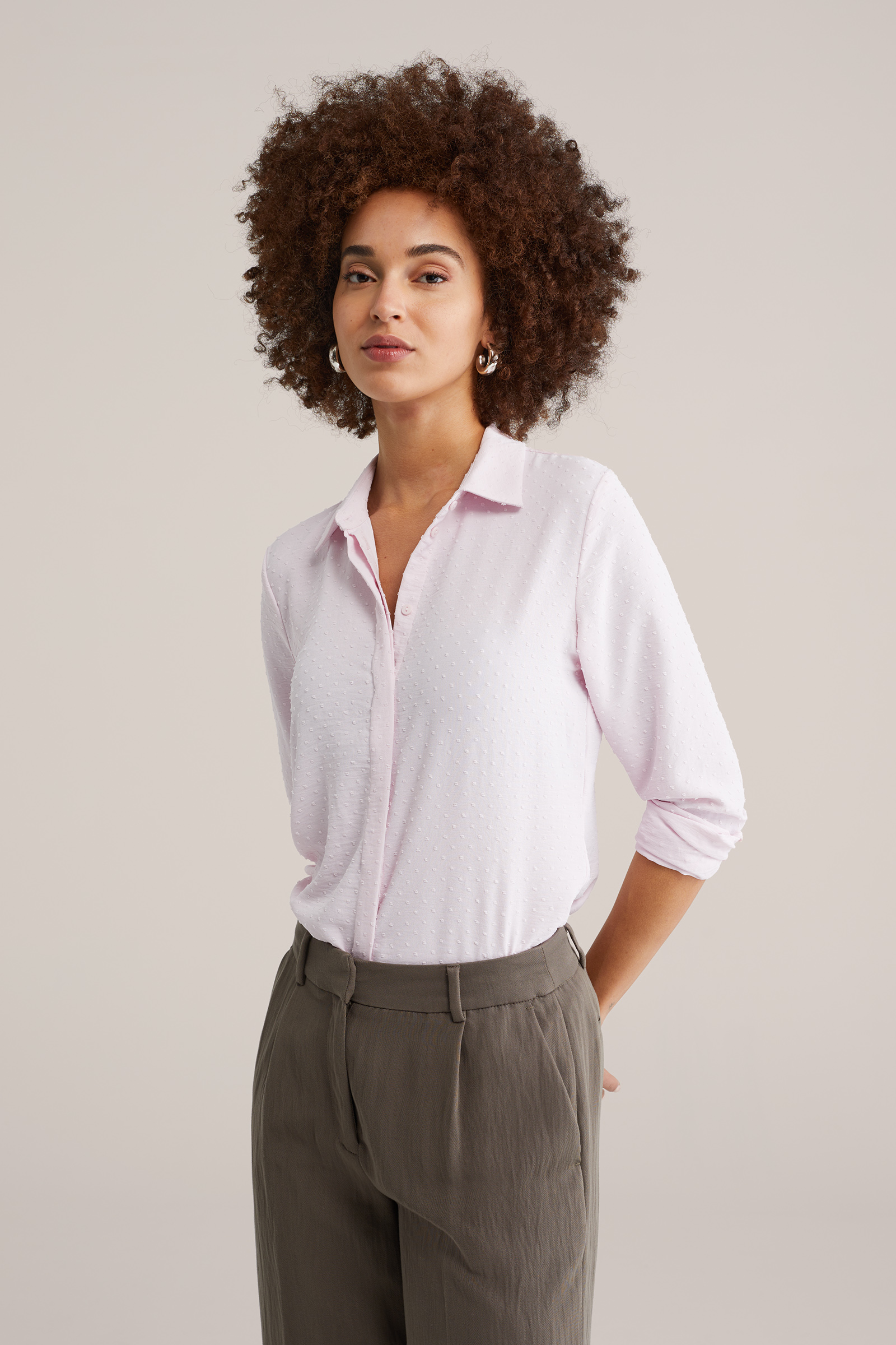 Dames blouse met structuur