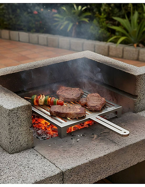 Grille de barbecue en acier inoxydable ABRASAME, spéciale cuisson de viande
