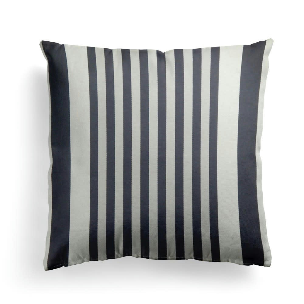 AINHOA - Housse de coussin coton Noir 40x40 cm