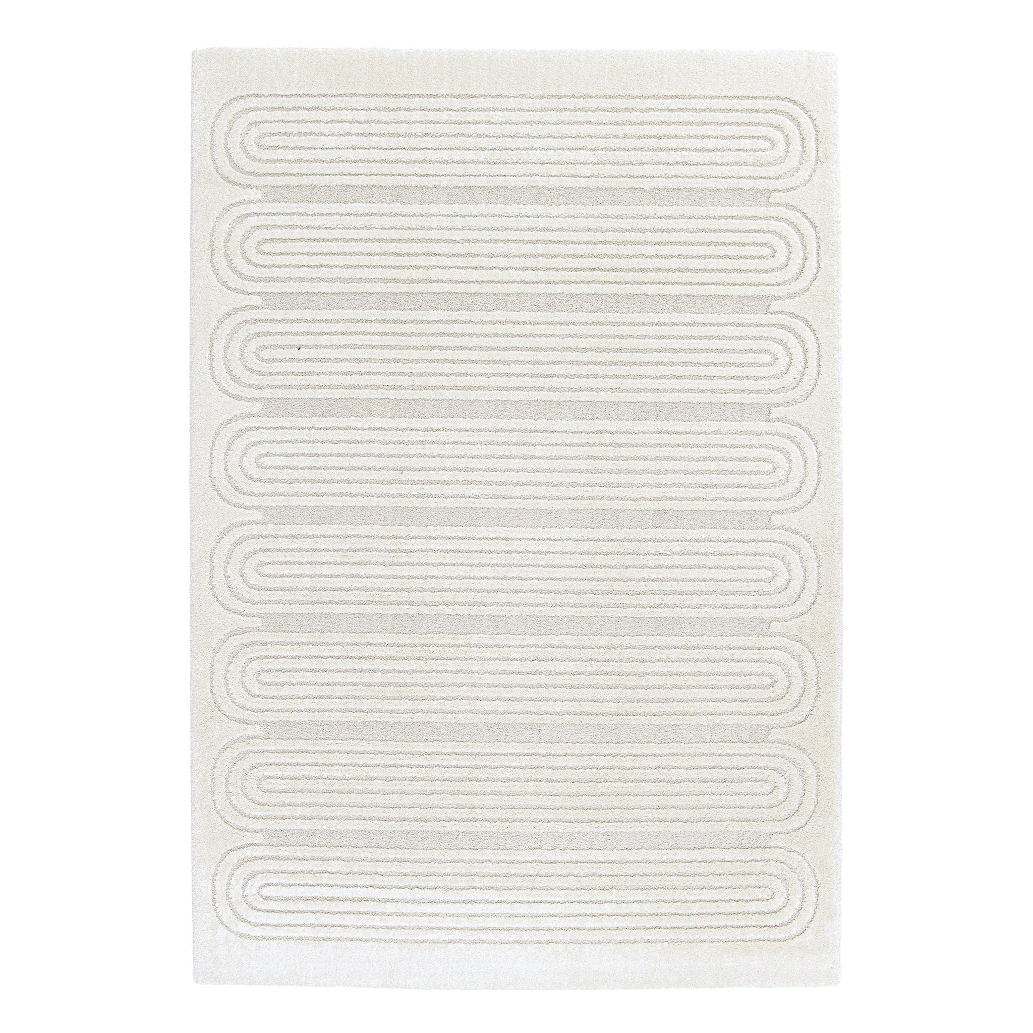 AFK Living vloerkleed Sinea - reliëfeffect - beige - 200 x 290 cm