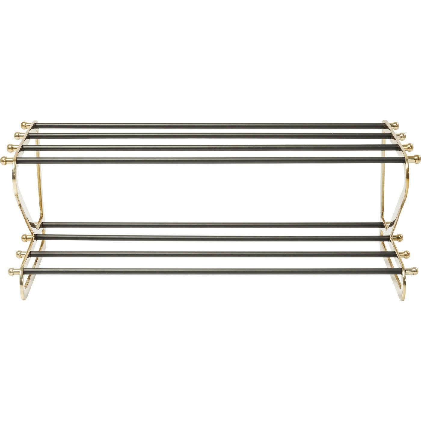 WALK - Porte-chaussures en acier et aluminium 2 étages