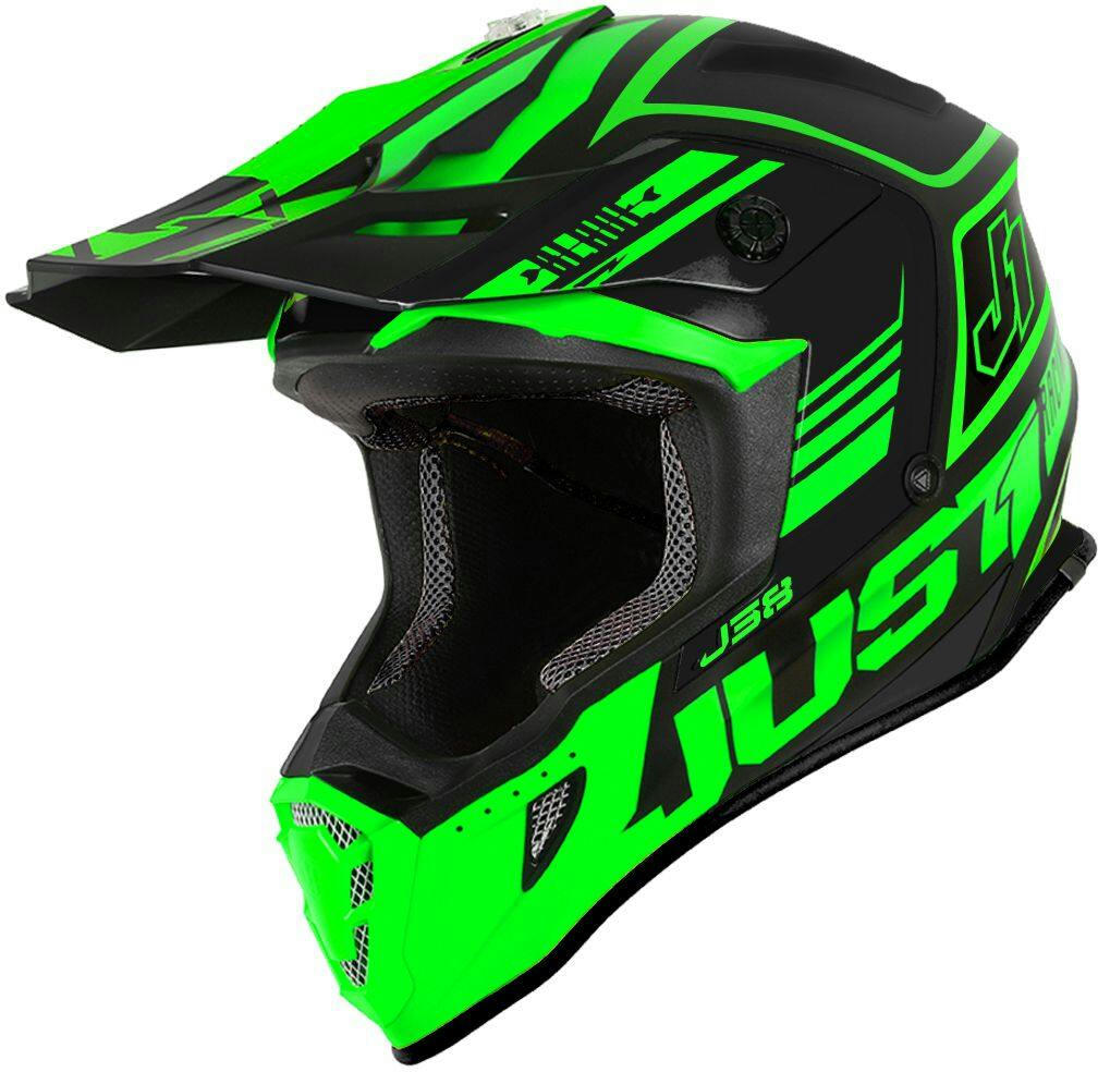 Just1 J38 Snowmobile Helmet, Green, Assorted Sizes