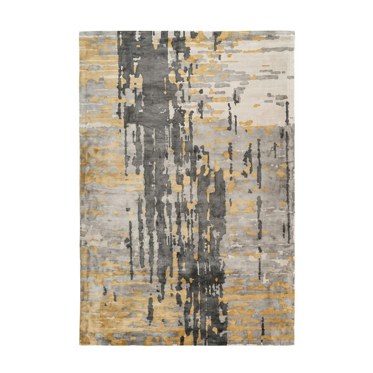 BLAU - Tapis de salon moderne en Viscose Or 120x170 cm