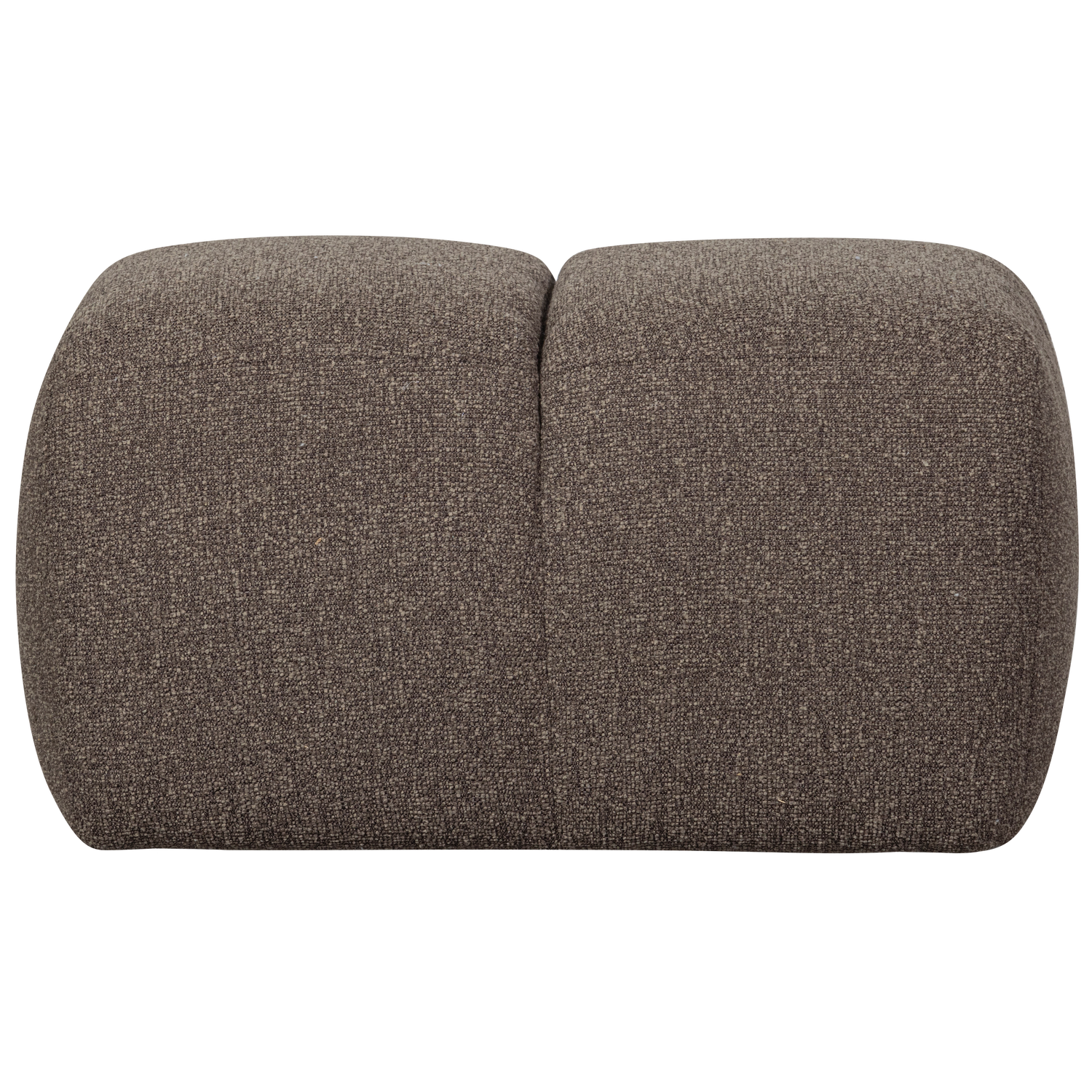 WOOOD poef Mojo - Bouclé - Bruin Melange - 80x60x45