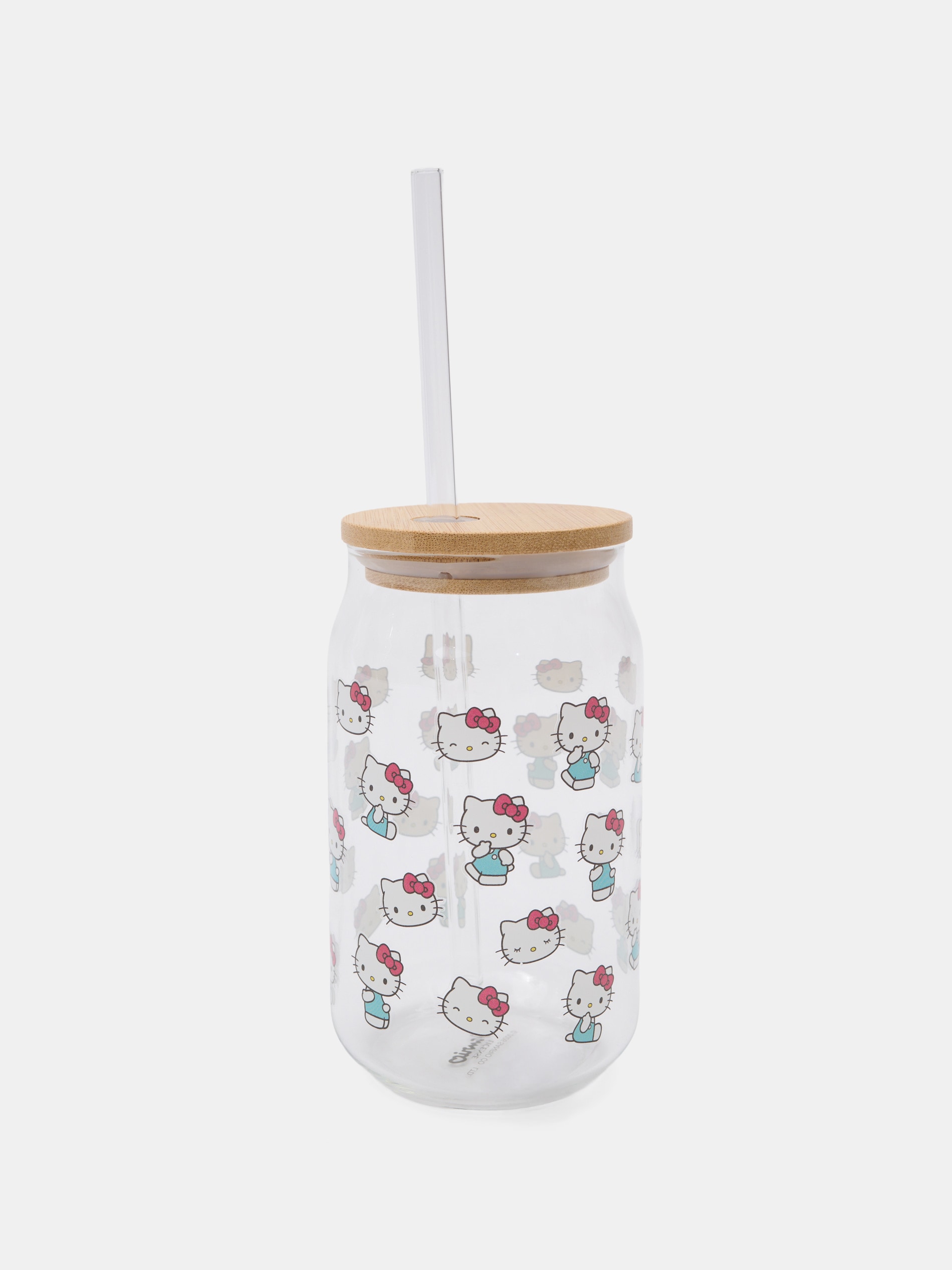 Kubek z pokrywką i słomką Hello Kitty
