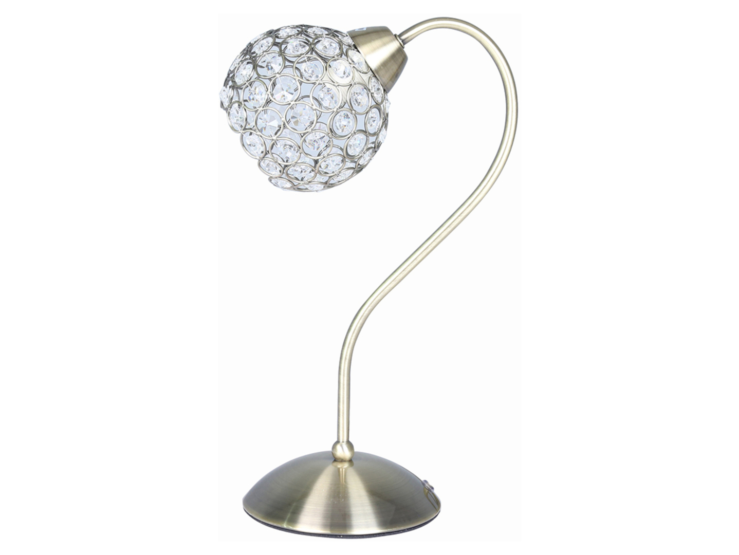 Lampa stołowa Sezam stalowa złota