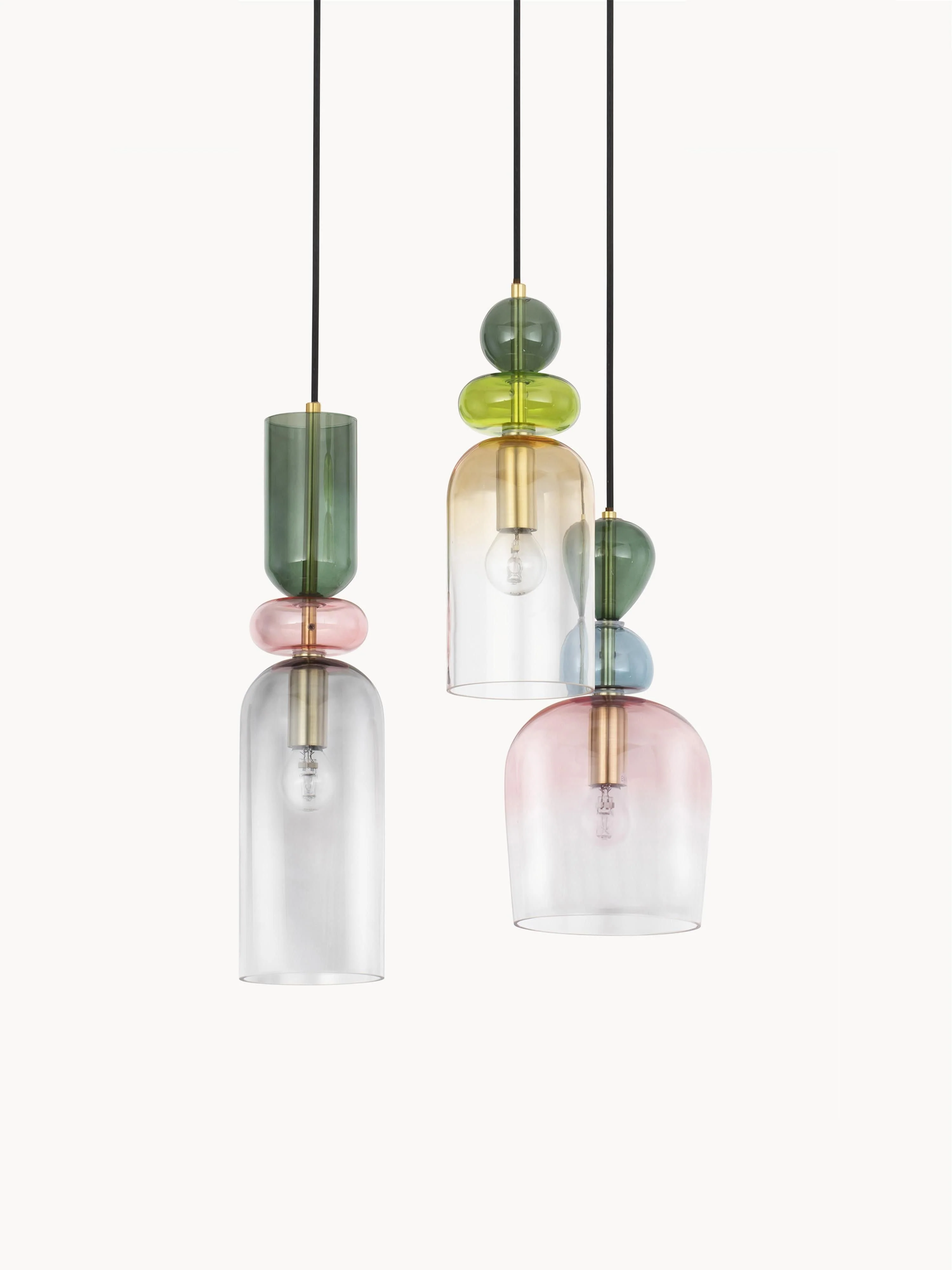 Cluster-Pendelleuchte Murano