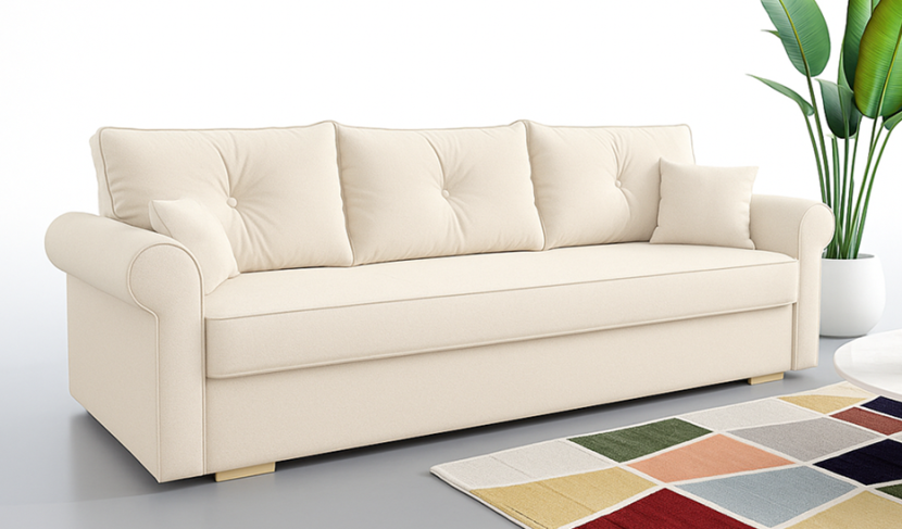 Kanapa z funkcją spania TOP - Beżowy