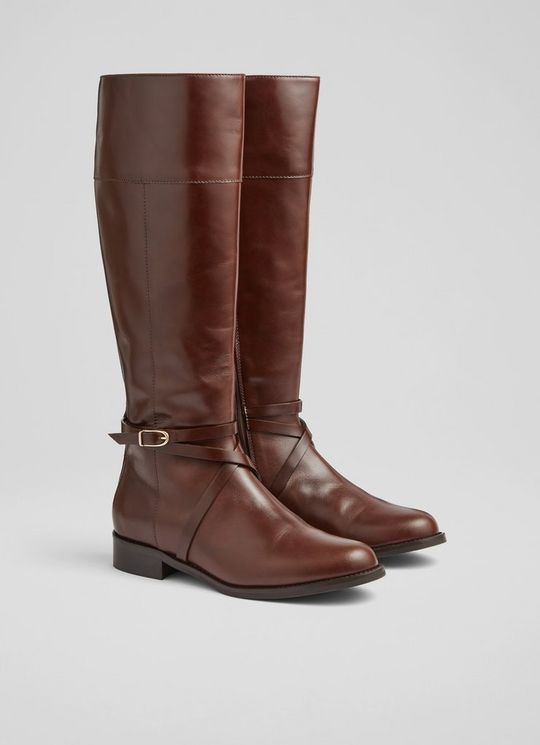 Bonnie Brown Leather Riding Boots