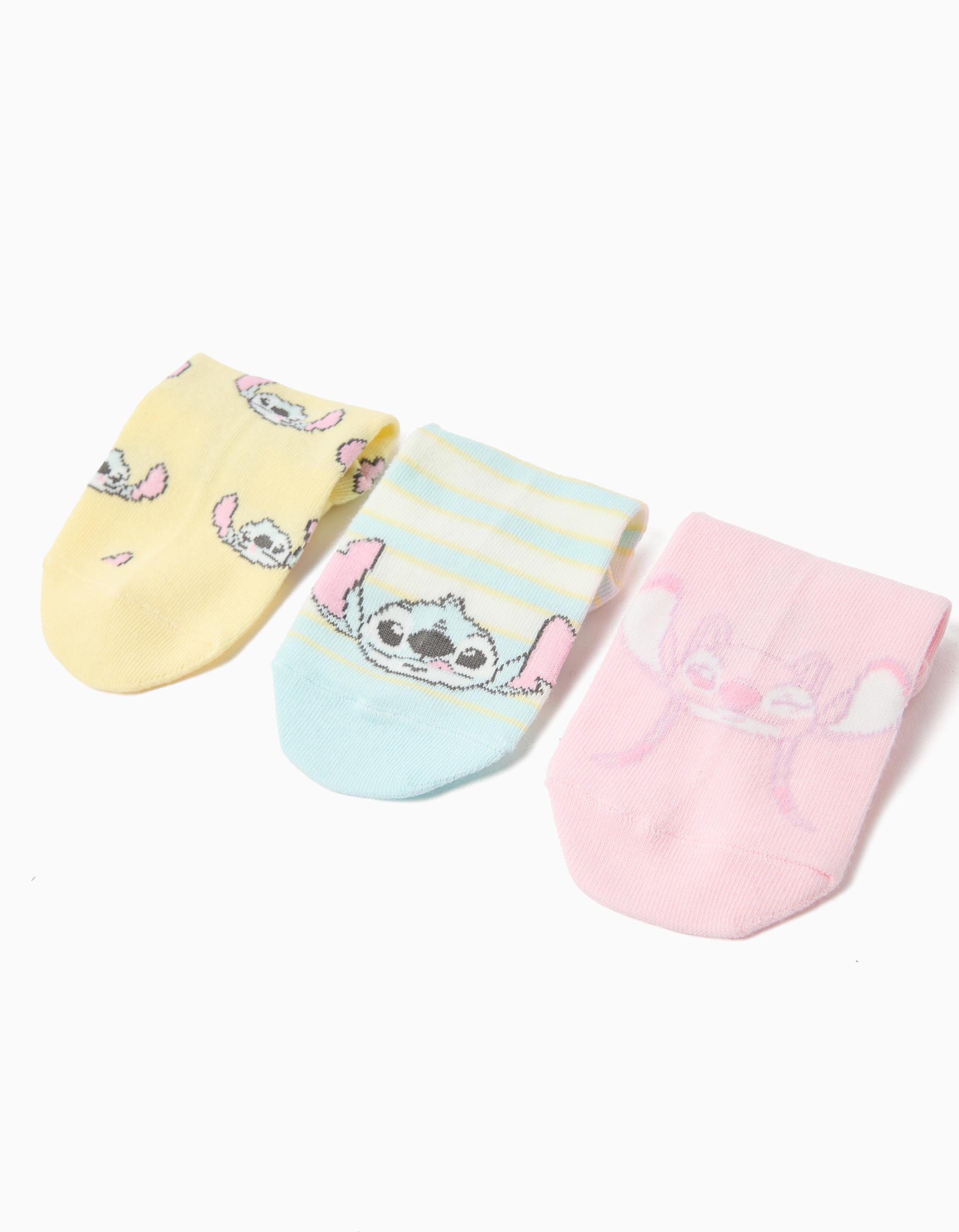 Pack 3 Meias 'Stitch' ©Disney, Menina, Multicor