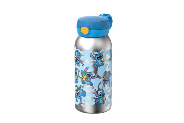 Campus RVS drinkfles met flipdop 600 ml - Stitch
