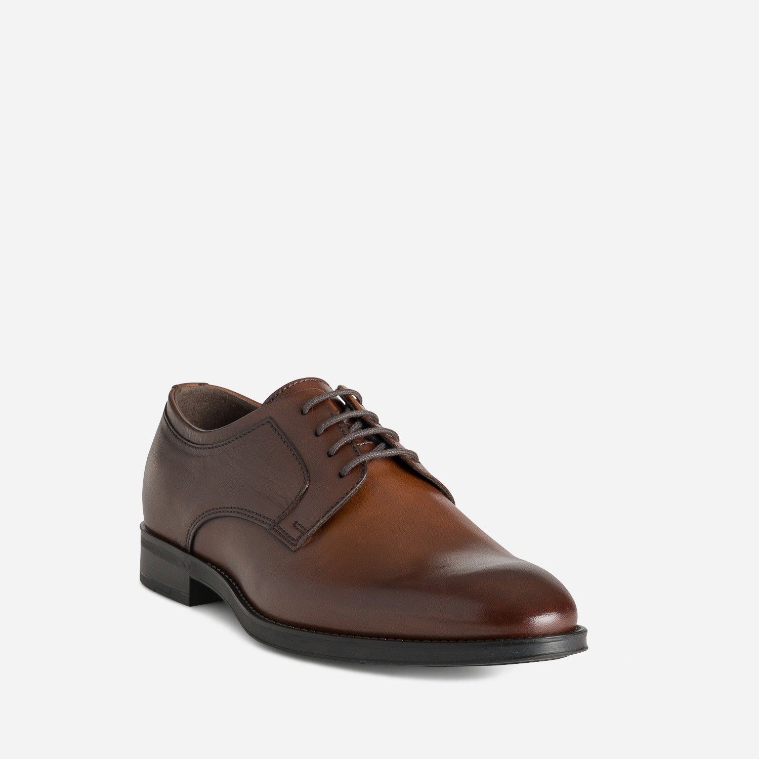 Derby marron cuir