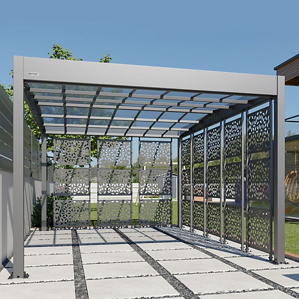 Carport aluminium Trigano - LIBECCIO   8 claustras - 16 m²