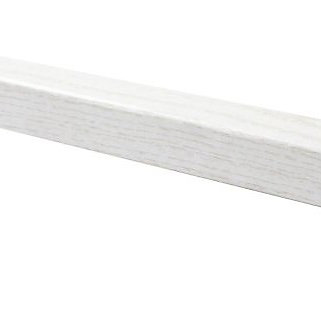 Baguette d'angle MDF frêne blanc L.260 x l.2,2 cm