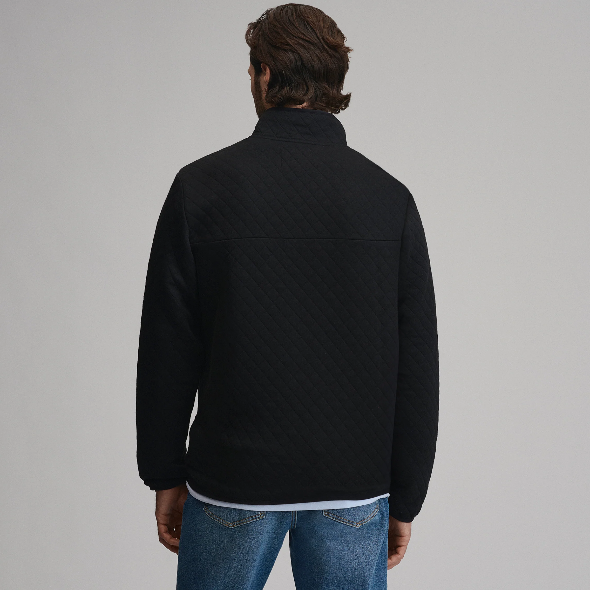 Men's Quilted Quarter-Zip Pullover