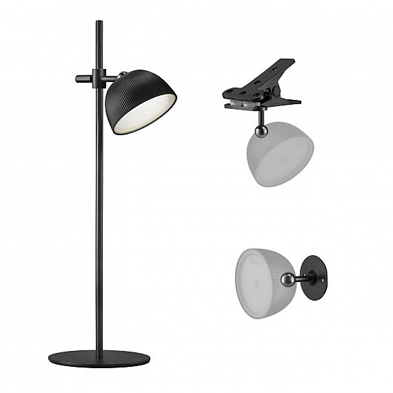 Lampe Magnetika rechargeable 20h d'autonomieUSB-C Table Pince ou Murale avec accessoires inclus