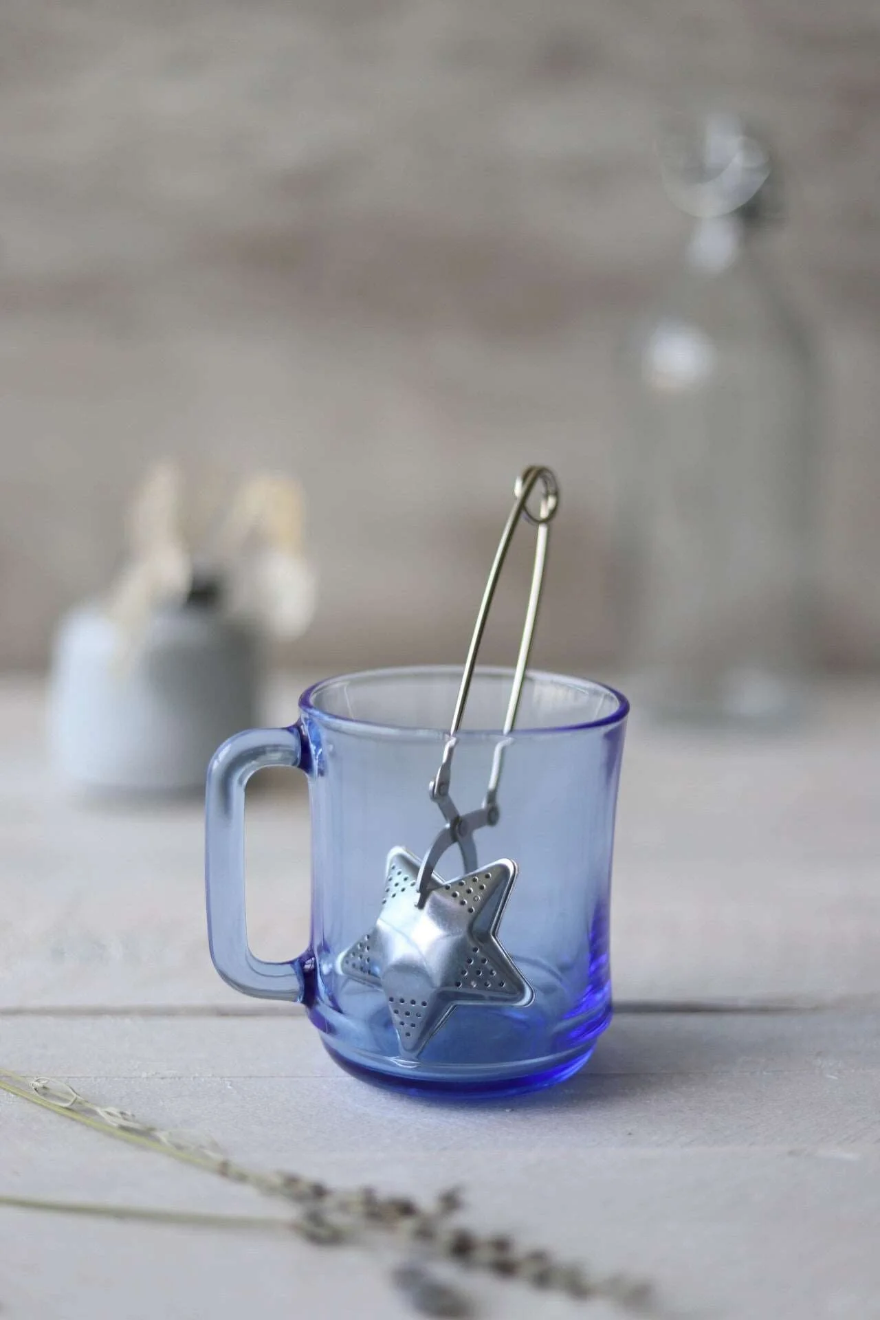 Lys - Tasse en verre Bleu Marine 31 cl (Lot de 6)
