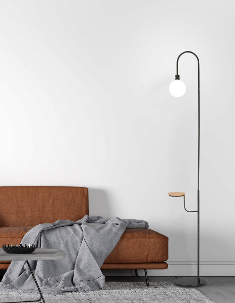 Lampa podłogowa VANITY czarny 1x40w g9