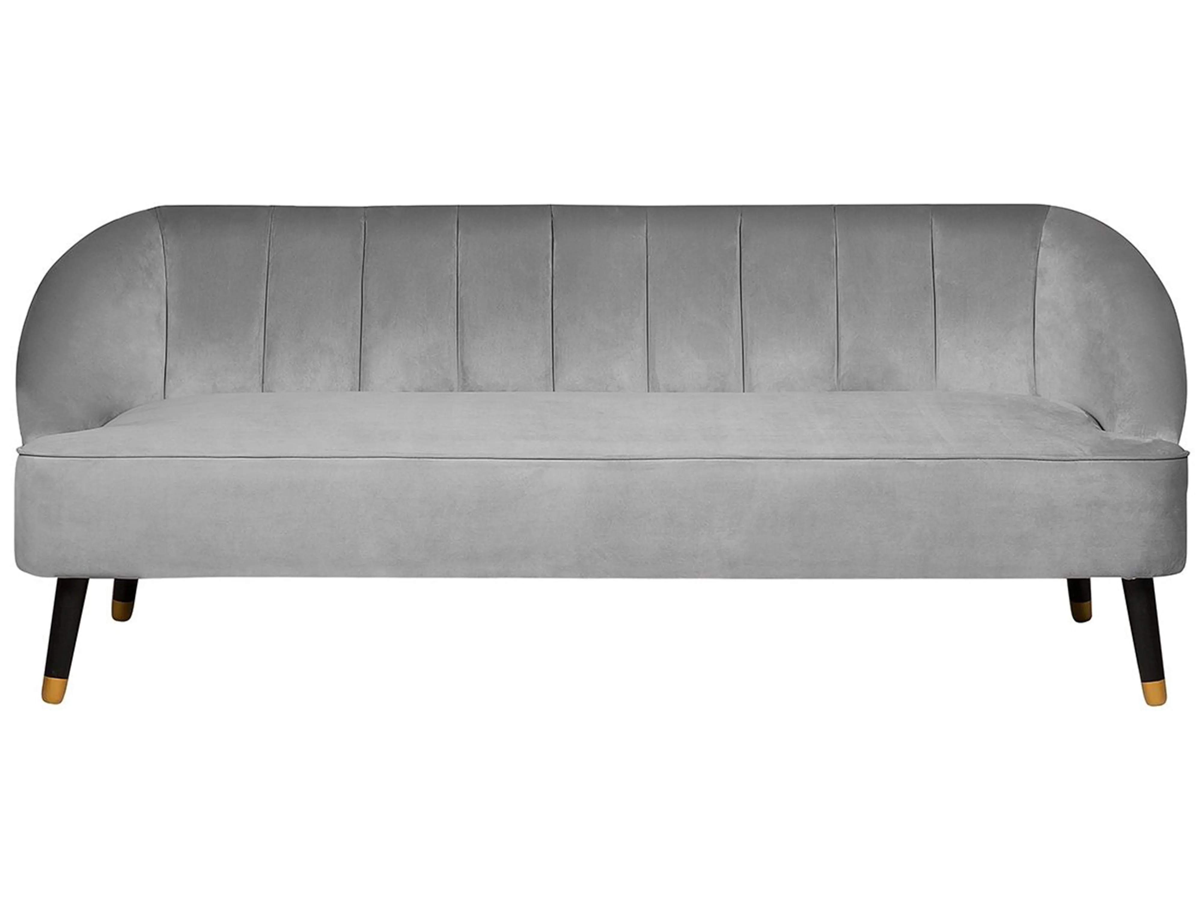 Sofa 3 Seater ALSVAG Velvet Light Grey