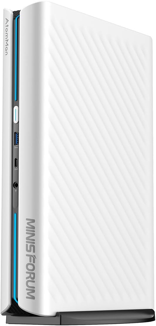 MINISFORUM G1 Pro Gaming Mini PC  Ryzen 9 8945HX  16C/32T up to 5.4GHz  GeForce RTX 5060 8GB GDDR7 32GB DDR5  1TB SSD  5GbE  Wi-Fi 7  Quad 4K  245W Performance Compact Desktop