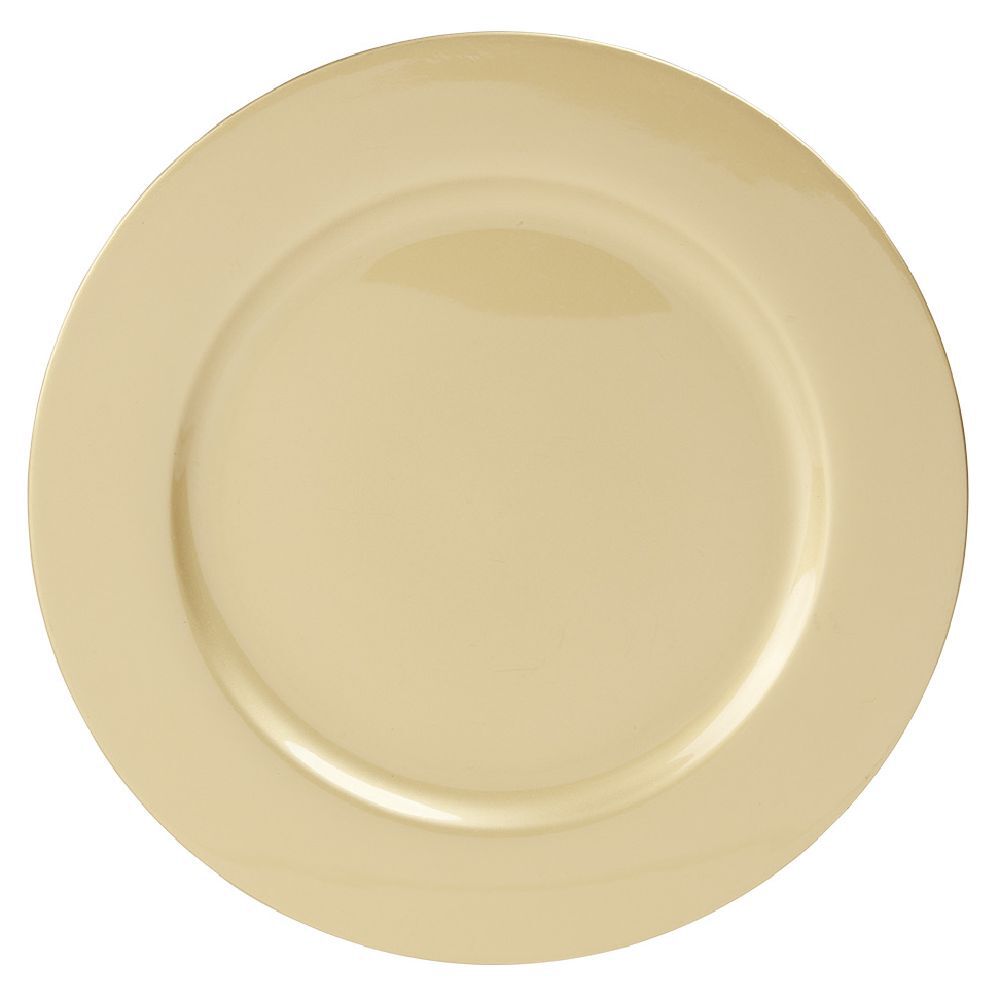 Sous assiette plastique doré Ø33cm