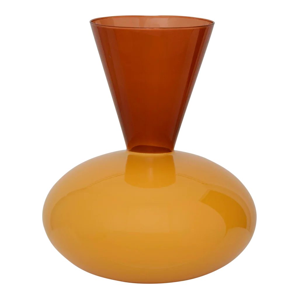 Urban Nature Culture vaas Zinhle, golden orange - Ø 27 * 32 cm