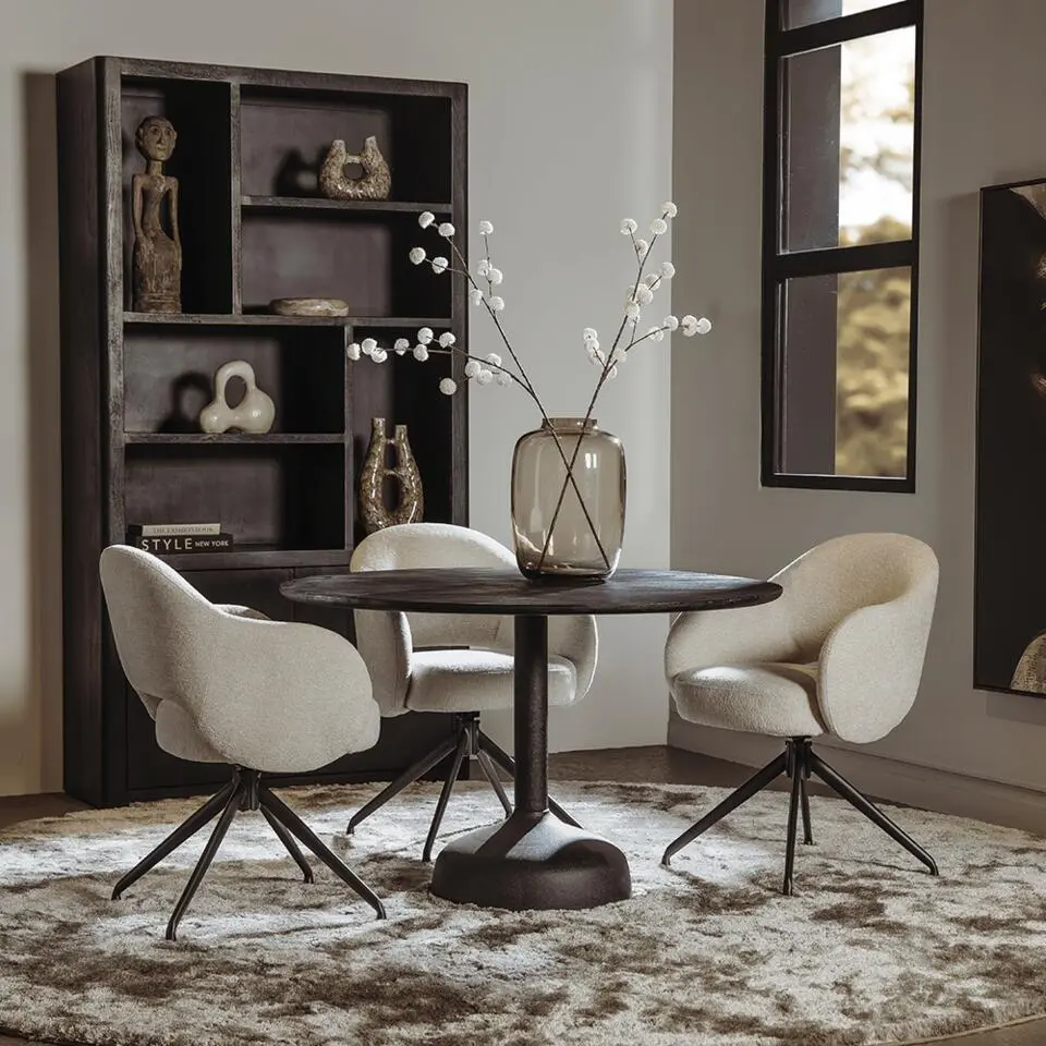 Tower Living - Elba eettafel - ?120 cm - zwart