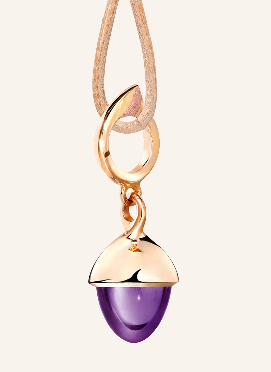 TAMARA COMOLLI Anhänger PENDANT MIKADO FLAMENCO AMETHYST Amethyst 18K Roségold