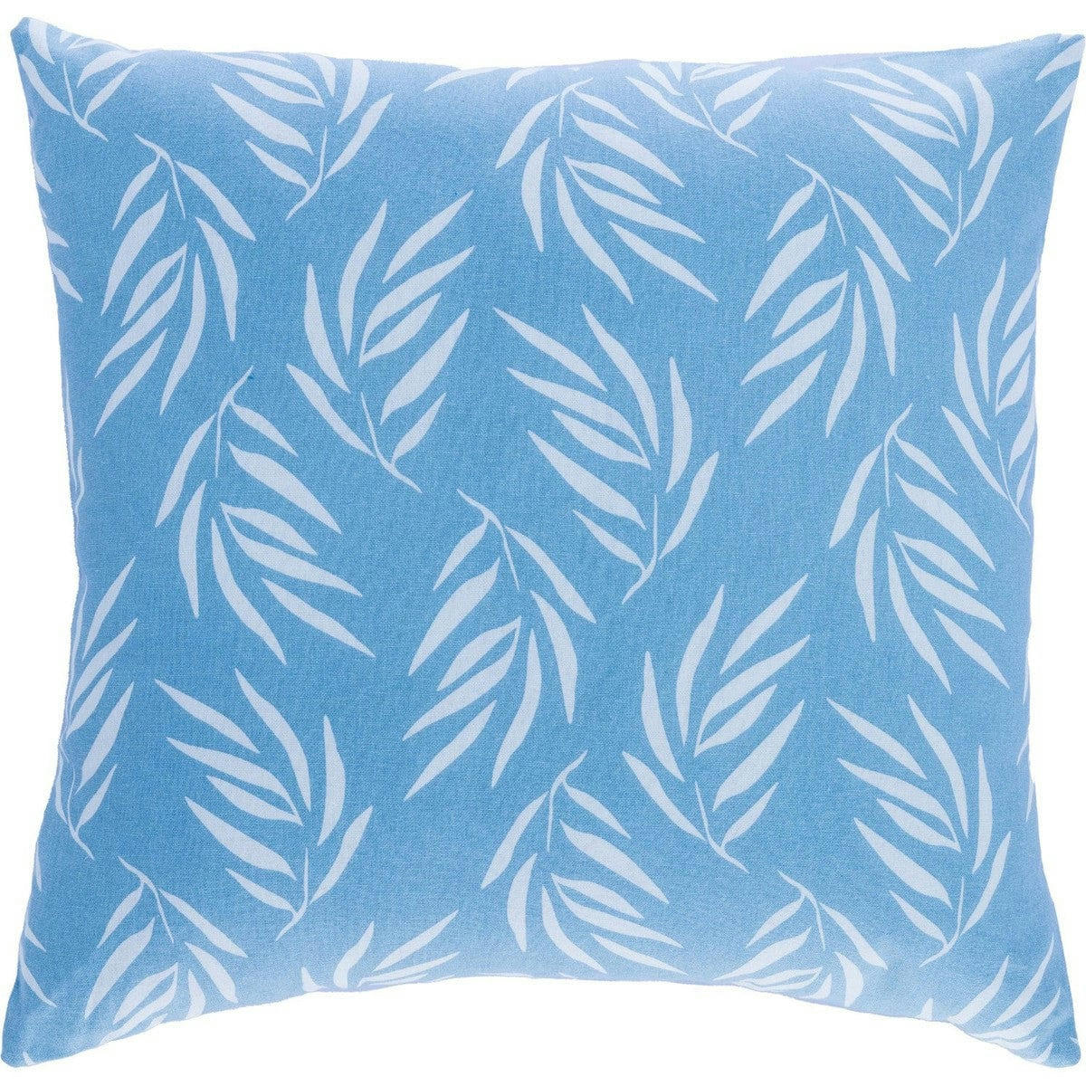FOLIAGE - Housse de coussin d'extérieur coton  50x50 bleu ciel