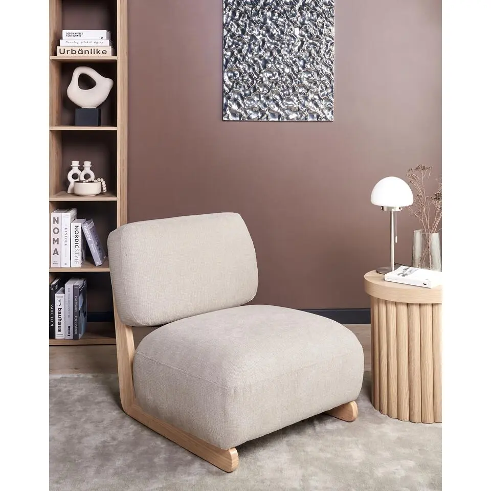 KOKKOLA - Fauteuil - Lichtbeige - Polyester
