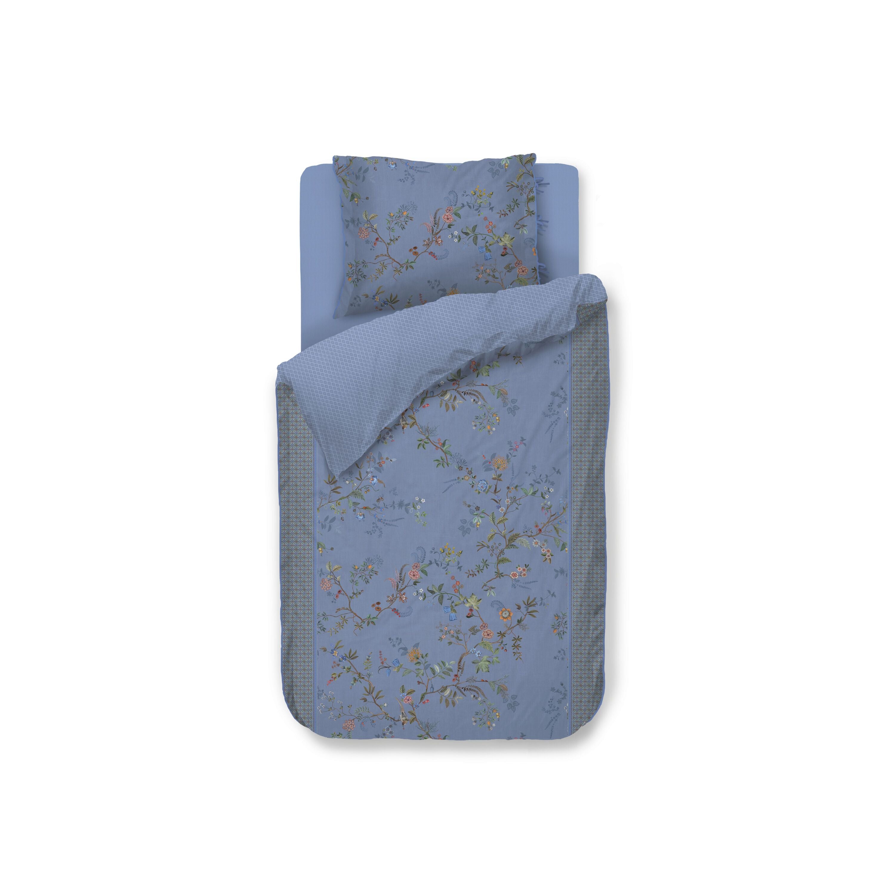 Pip Studio Bustani Dekbedovertrek 140 x 200/220 cm - Blauw