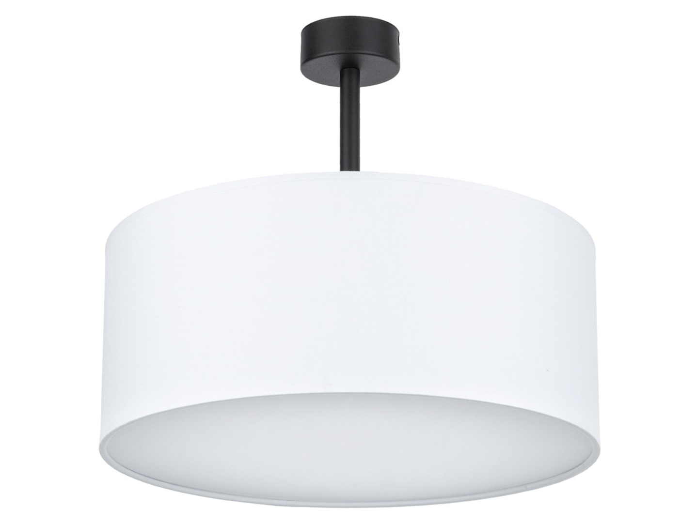 Lampa sufitowa Rondo 4-punktowa tkaninowa biała