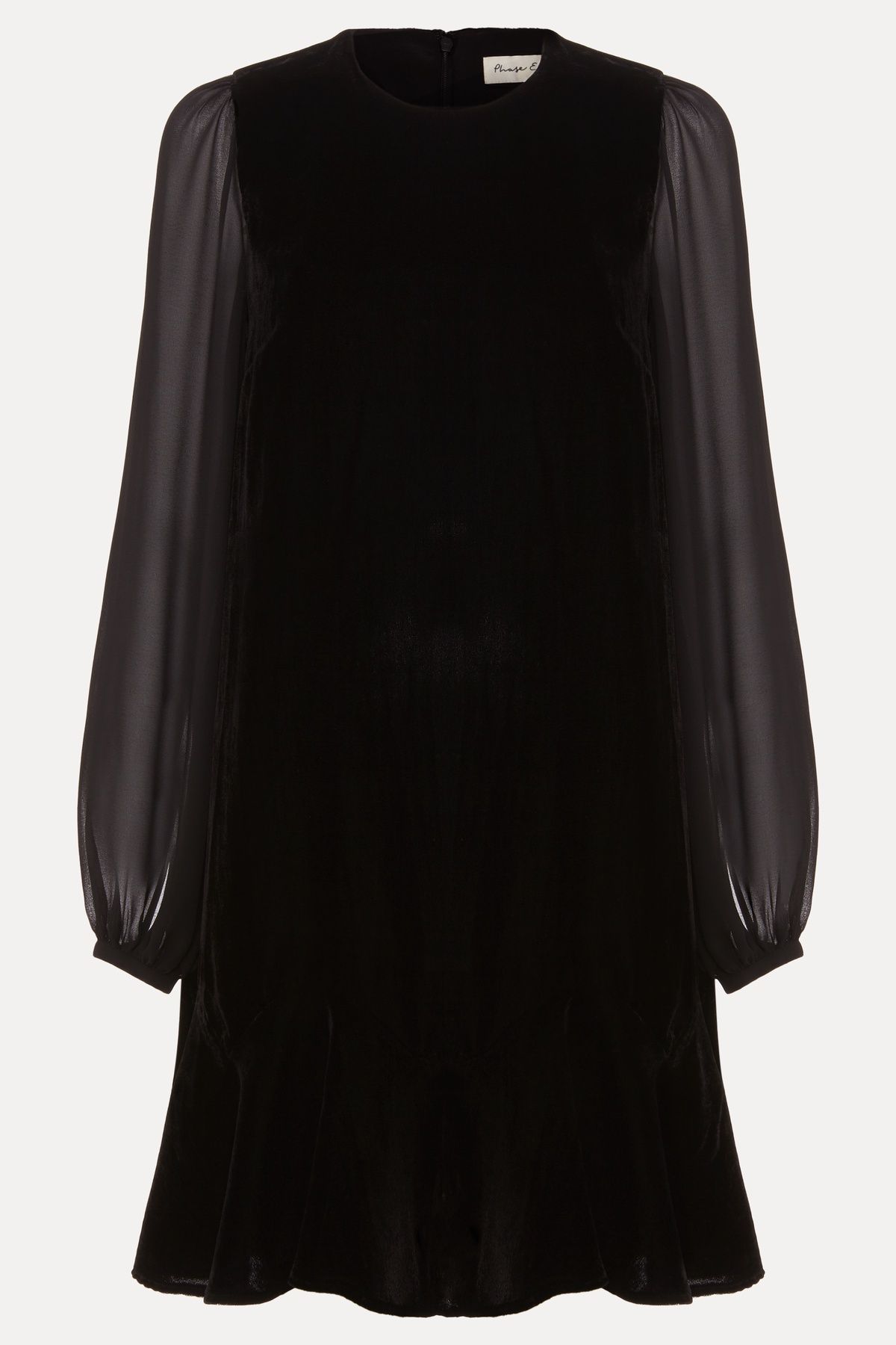 Phase Eight Velvet Long Sleeve Swing Dress