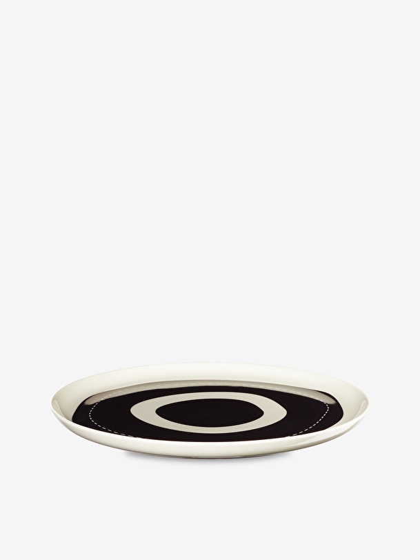 Assiette arty target gres noir blanc - a... noir/blanc