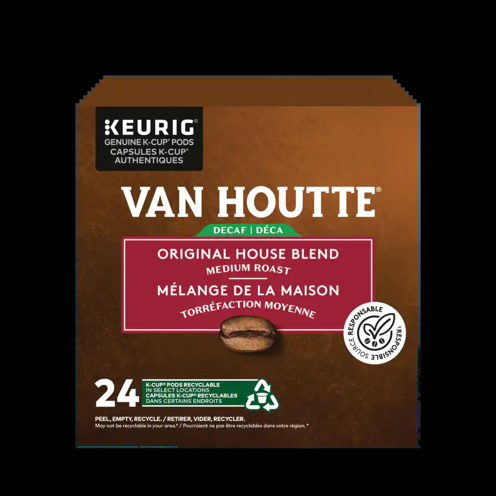 Keurig24-pk Van Houtte Decaf Original House Blend Medium Roast K-Cup® Coffee Pods, 226-g