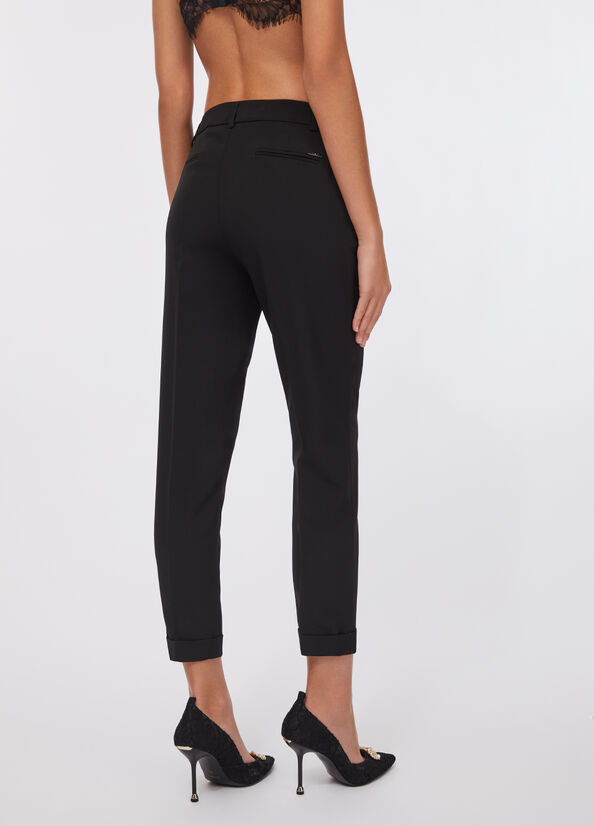 Pantaloni con risvolto